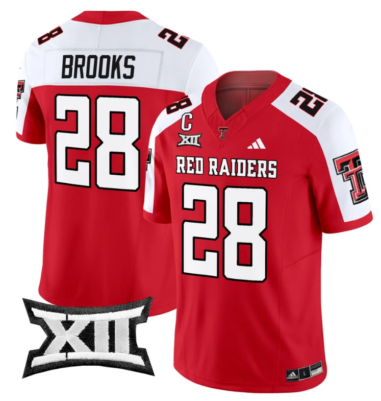 Tahj Brooks Jersey #28 Texas Tech Red Raiders Vapor Limited Football Red Alterante by My Store