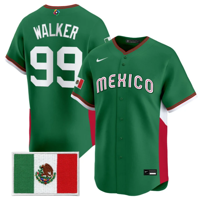 Taijuan Walker Jersey #99 Mexico World Baseball Classic 2026 Stitched by My Store