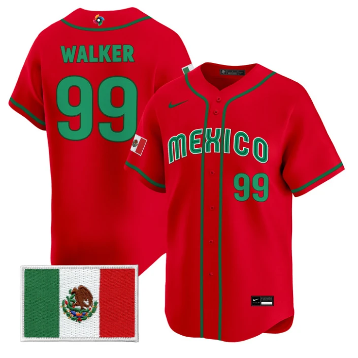 Taijuan Walker Jersey #99 Mexico World Baseball Classic 2026 Stitched by My Store