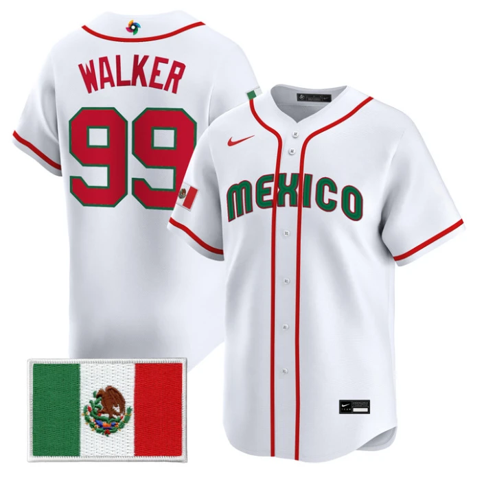 Taijuan Walker Jersey #99 Mexico World Baseball Classic 2026 Stitched by My Store