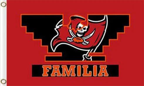 Tampa Bay Buccaneers Familia Flag 3X5 Ft Polyester Banner USA 90x150cm by flagsjustdoit
