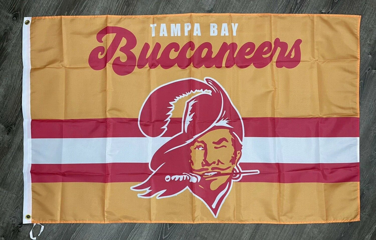 Tampa Bay Buccaneers Retro Style Man-Cave Flag 3x5 ft Sports Banner Garage by flagsjustdoit