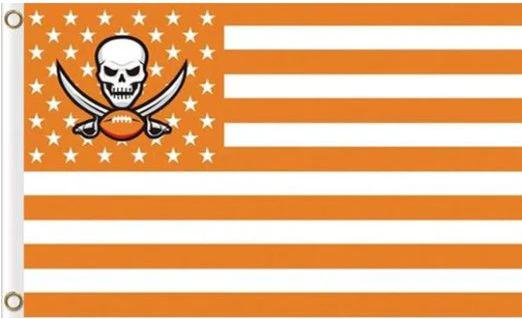 Tampa Bay Buccaneers Star & Strips US Flag 3X5 Ft Polyester Banner USA 90x150cm by flagsjustdoit