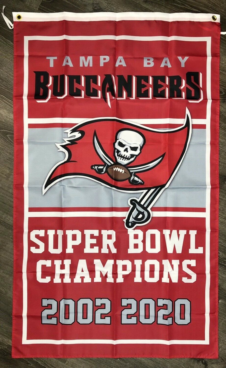 Tampa Bay Buccaneers Super Bowl Championship Flag 3x5 Banner Man-Cave by flagsjustdoit