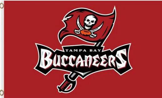 Tampa Bay Buccaneers Team Flag 3X5 Ft Polyester Banner USA 90x150cm by flagsjustdoit