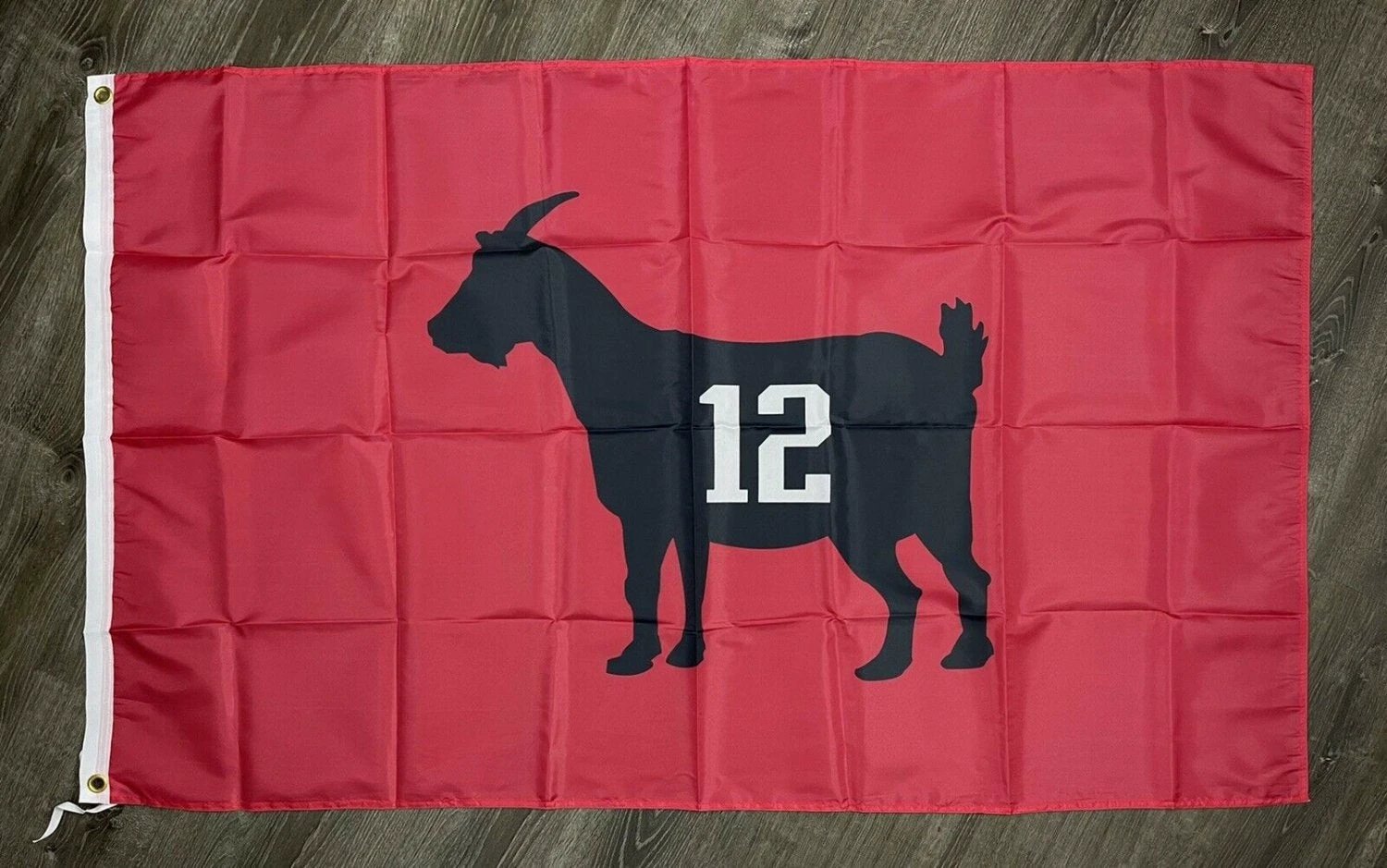 Tampa Bay Buccaneers Tom Brady Goat 12 Flag 3x5 ft Sports Banner Man-Cave by flagsjustdoit
