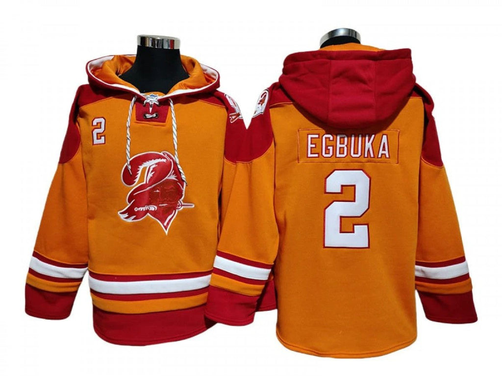Tampa Bay Buccaneers #2 Emeka Egbuka Yellow Ageless Must-Have Lace-Up Pullover Hoodie by Hoodie Pullover