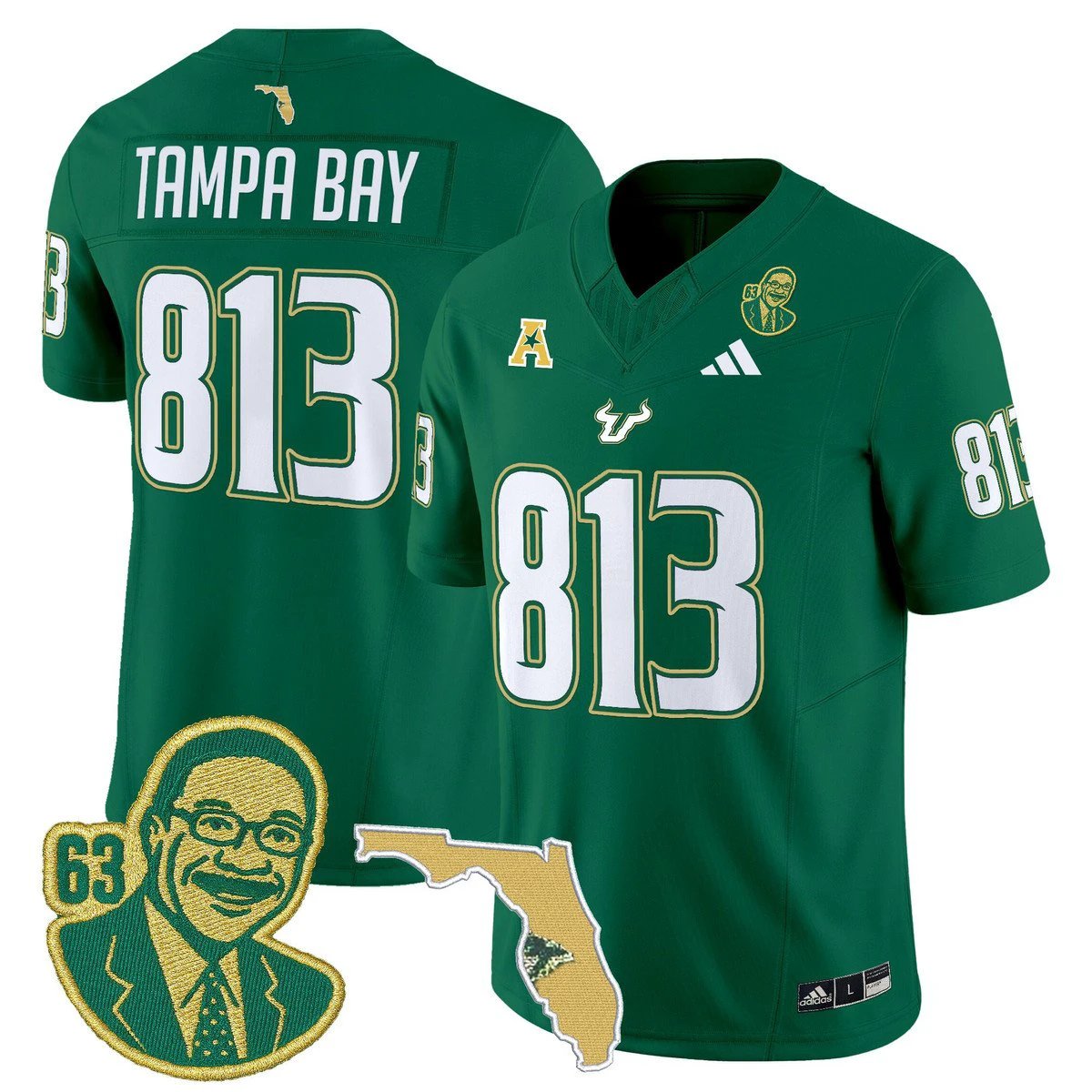 Tampa Bay Jersey #813 South Florida Bulls Lee Roy Selmon Legacy Stitched Green by My Store NCAA Football Jerseys