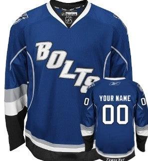 Tampa Bay Lightning Customized Blue Third Jersey by Hockey David
