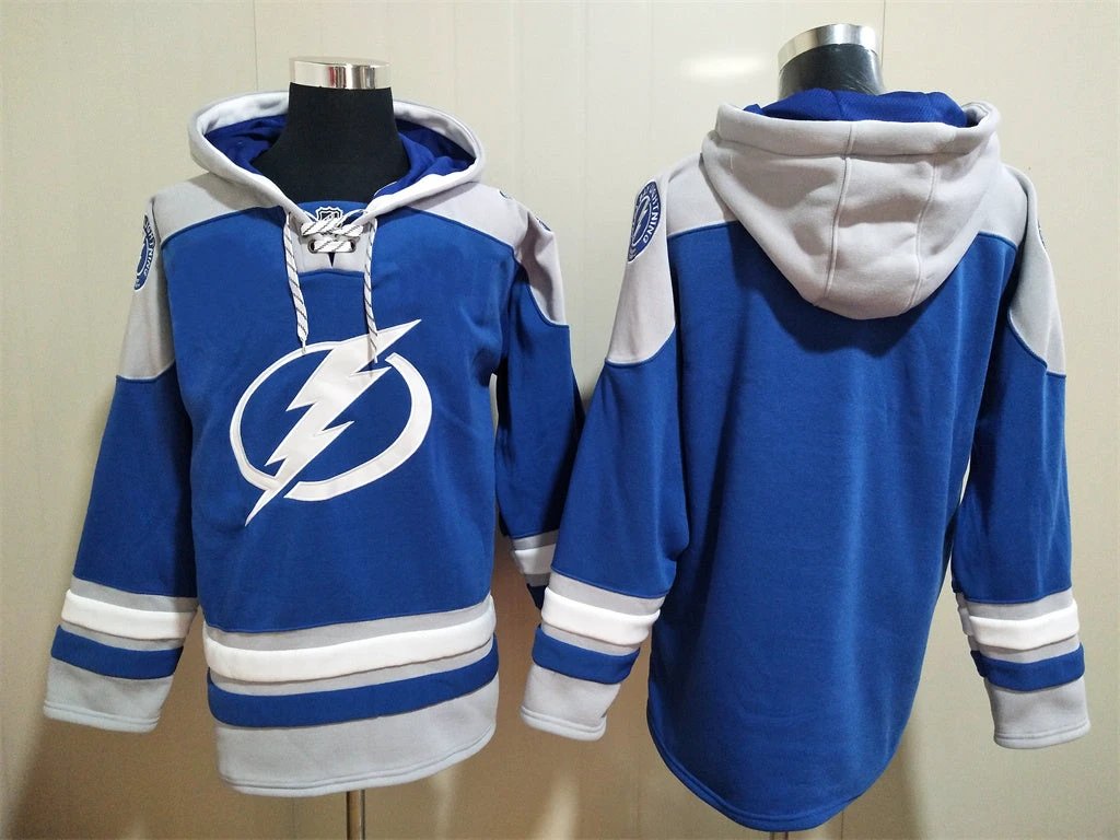 Tampa Bay Lightning Team Blank Pullover Hoodie by Hoodie Pullover