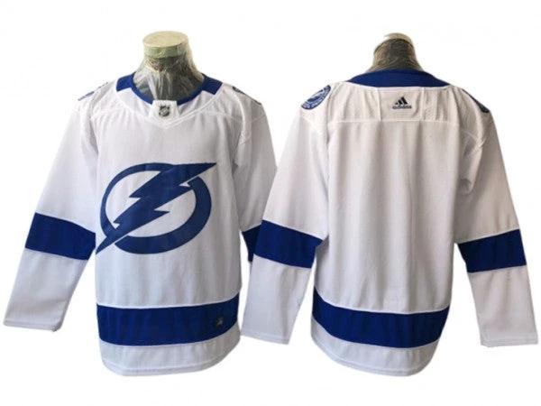 Tampa Bay Lightning White Away Jersey by Hockey David