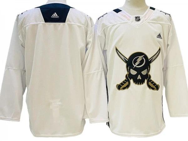 Tampa Bay Lightning White Gasparilla Jersey by Hockey David