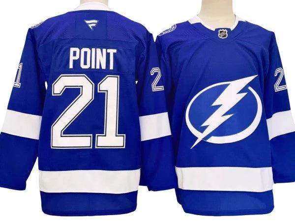 Tampa Bay Lightning #21 Brayden Point Blue Home 2024 Jersey by Hockey David