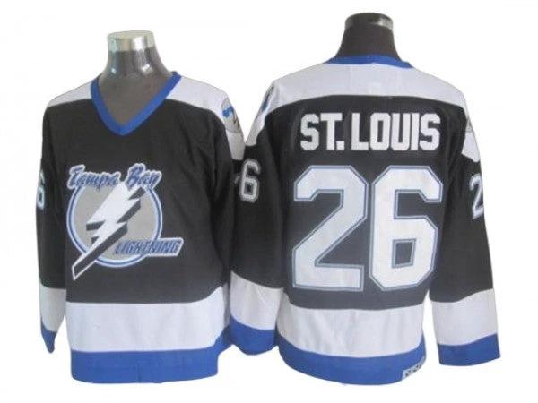 Tampa Bay Lightning #26 Martin St. Louis Vintage CCM Jersey - Black by Hockey David