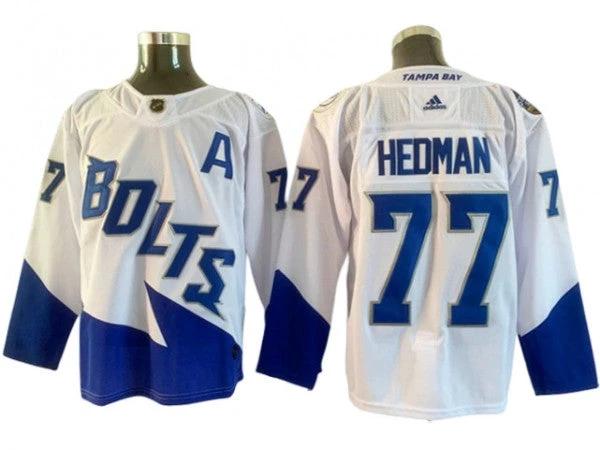 Tampa Bay Lightning #77 Victor Hedman White 2022 Stadium Series Jersey by Hockey David