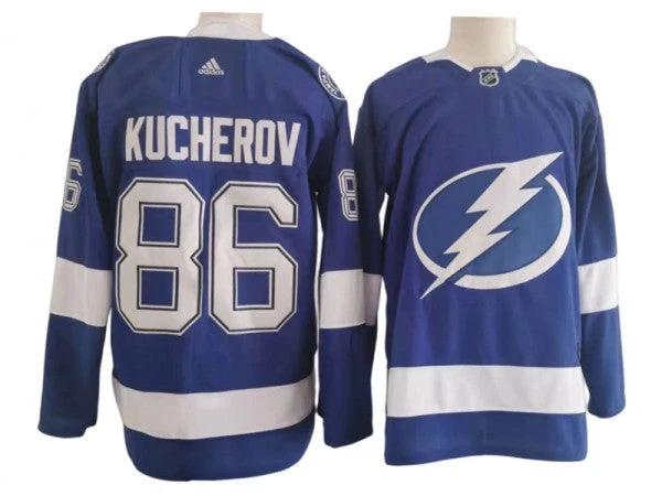 Tampa Bay Lightning #86 Nikita Kucherov Blue Home Jersey by Hockey David