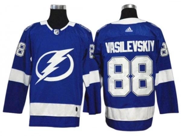 Tampa Bay Lightning #88 Andrei Vasilevskiy Blue Home Jersey by Hockey David