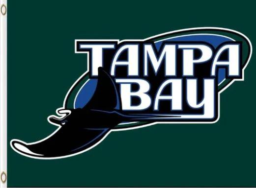 Tampa Bay Rays Logo flag 3X5Ft Banner USA Polyester with Brass Grommets by flagsjustdoit