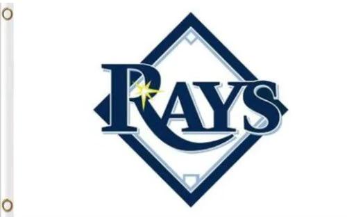 Tampa Bay Rays White US flag 3X5Ft Banner USA Polyester with Brass Grommets by flagsjustdoit