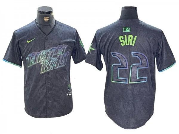 Tampa Bay Rays #22 Jose Siri Black 2024 City Connect Limited Jersey by My Store