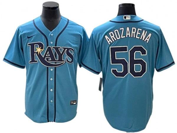 Tampa Bay Rays #56 Randy Arozarena Light Blue Cool Base Jersey by My Store