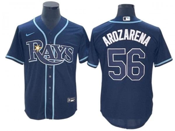 Tampa Bay Rays #56 Randy Arozarena Navy Cool Base Jersey by My Store