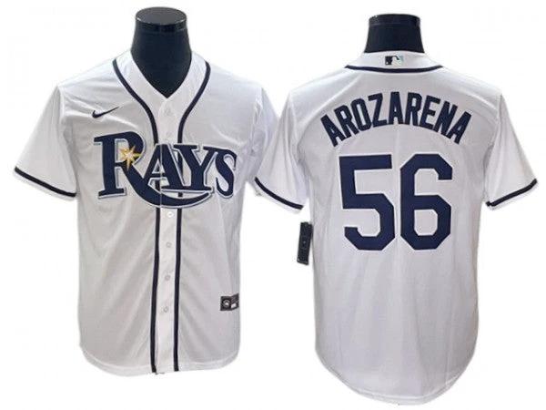 Tampa Bay Rays #56 Randy Arozarena White Cool Base Jersey by My Store