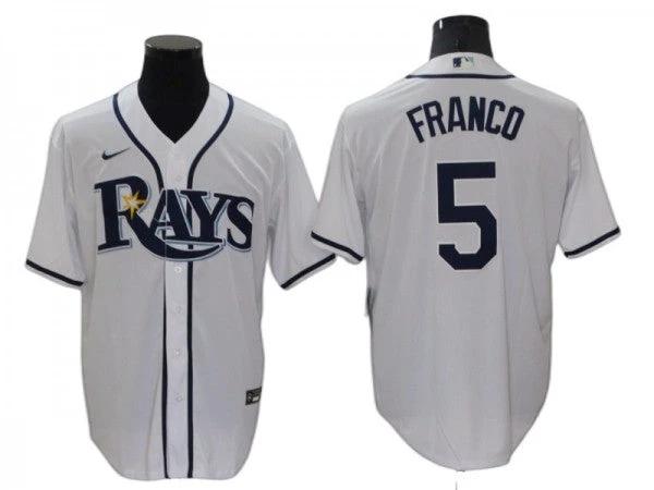 Tampa Bay Rays #5 Wander Franco White Cool Base Jersey by My Store