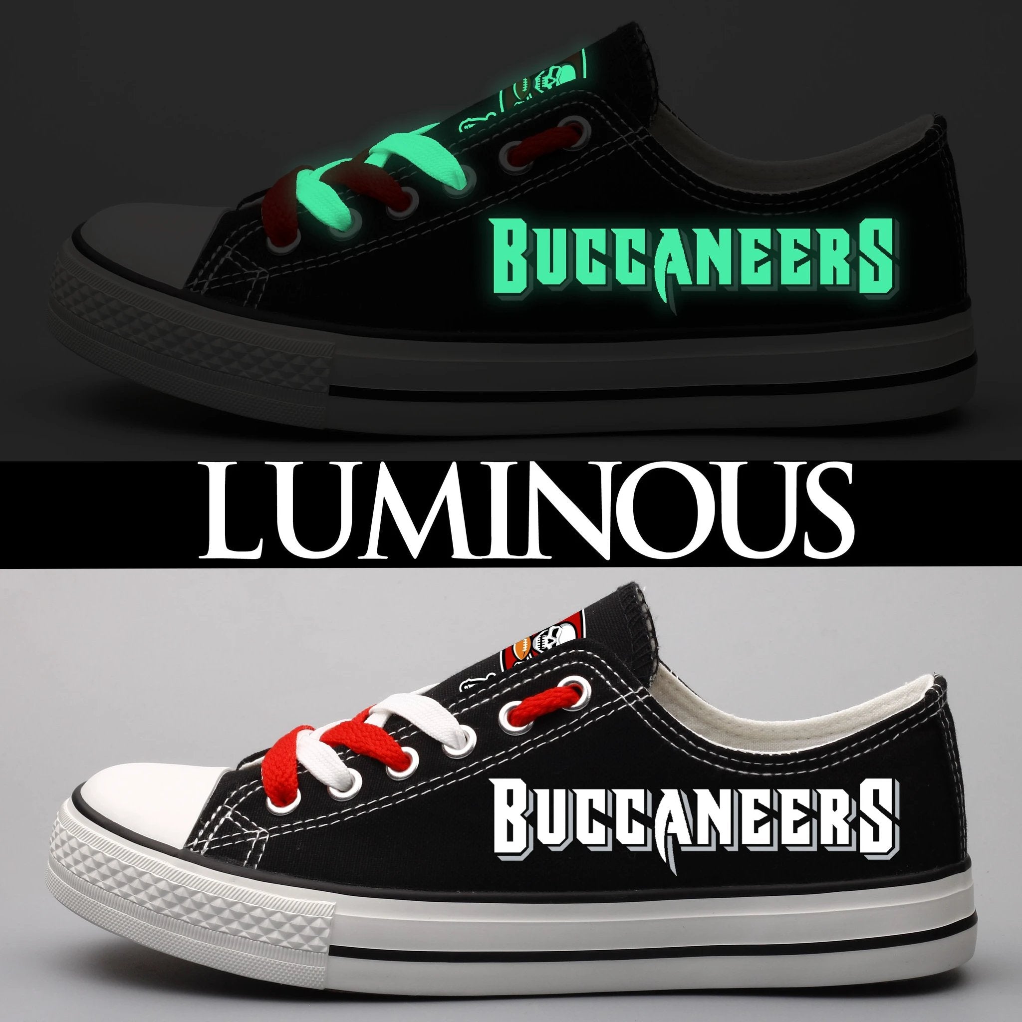 Tampa Bay Buccaneers Low Top Canvas Sport Sneakers Shoes For Men Women Fans by Crocs