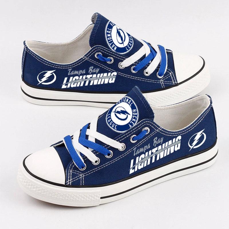 Tampa Bay Lightning Low Top Canvas Sport Sneakers Shoes For Men Women Fans by Crocs