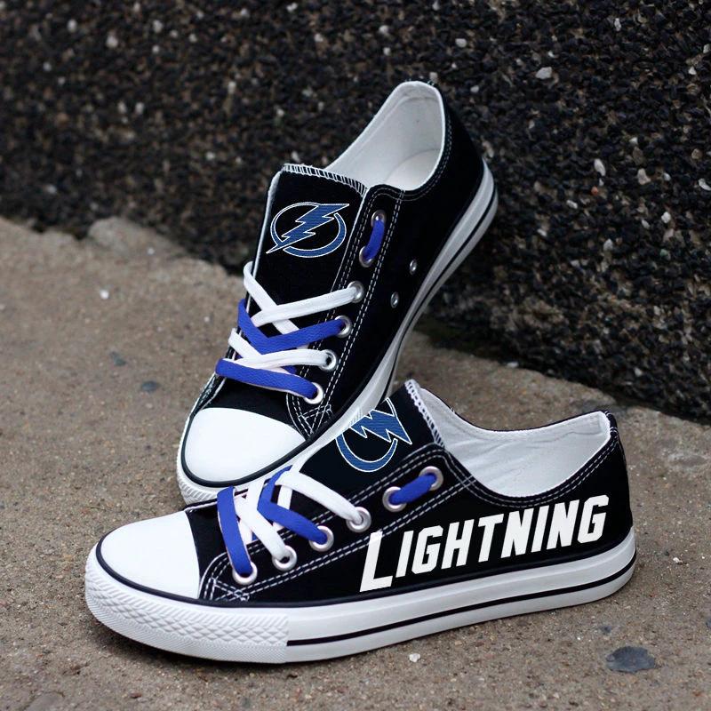 Tampa Bay Lightning Low Top Canvas Sport Sneakers Shoes For Men Women Fans by Crocs