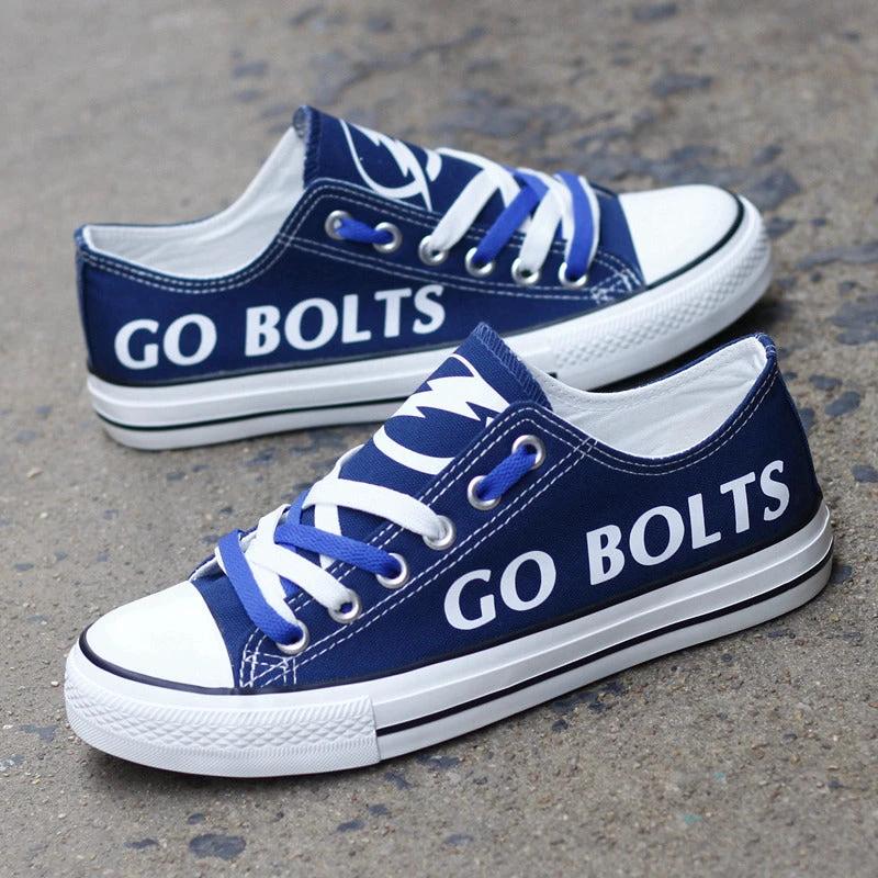 Tampa Bay Lightning Low Top Canvas Sport Sneakers Shoes For Men Women Fans by Crocs