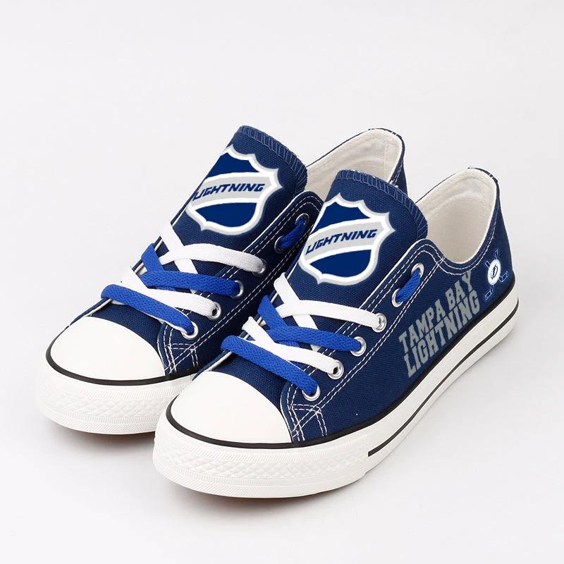 Tampa Bay Lightning Low Top Canvas Sport Sneakers Shoes For Men Women Fans by Crocs