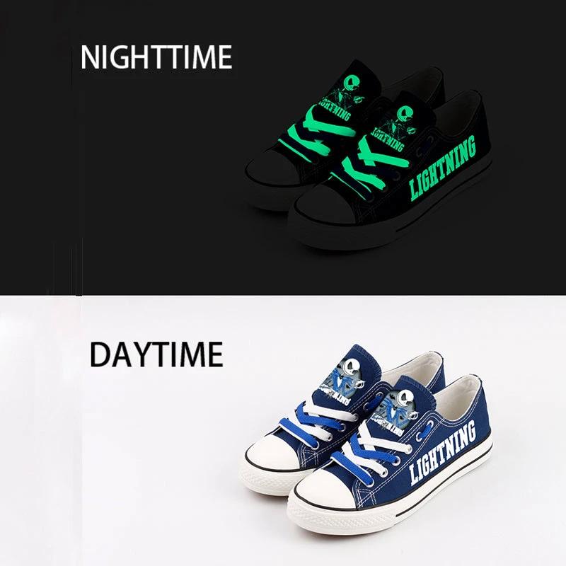 Tampa Bay Lightning Low Top Canvas Sport Sneakers Shoes For Men Women Fans by Crocs