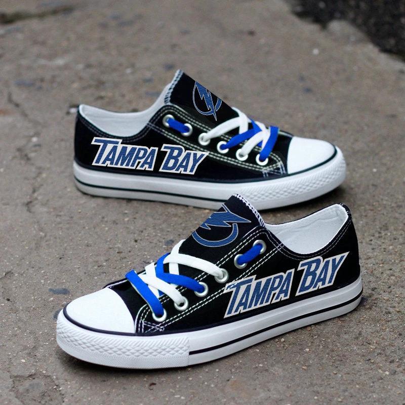 Tampa Bay Lightning Low Top Canvas Sport Sneakers Shoes For Men Women Fans by Crocs