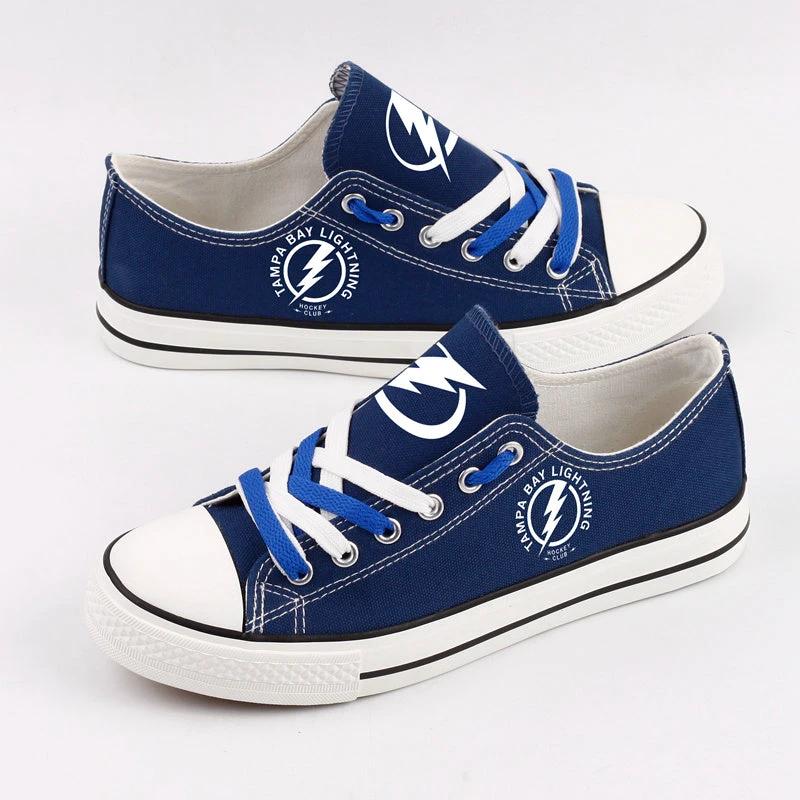 Tampa Bay Lightning Low Top Canvas Sport Sneakers Shoes For Men Women Fans by Crocs