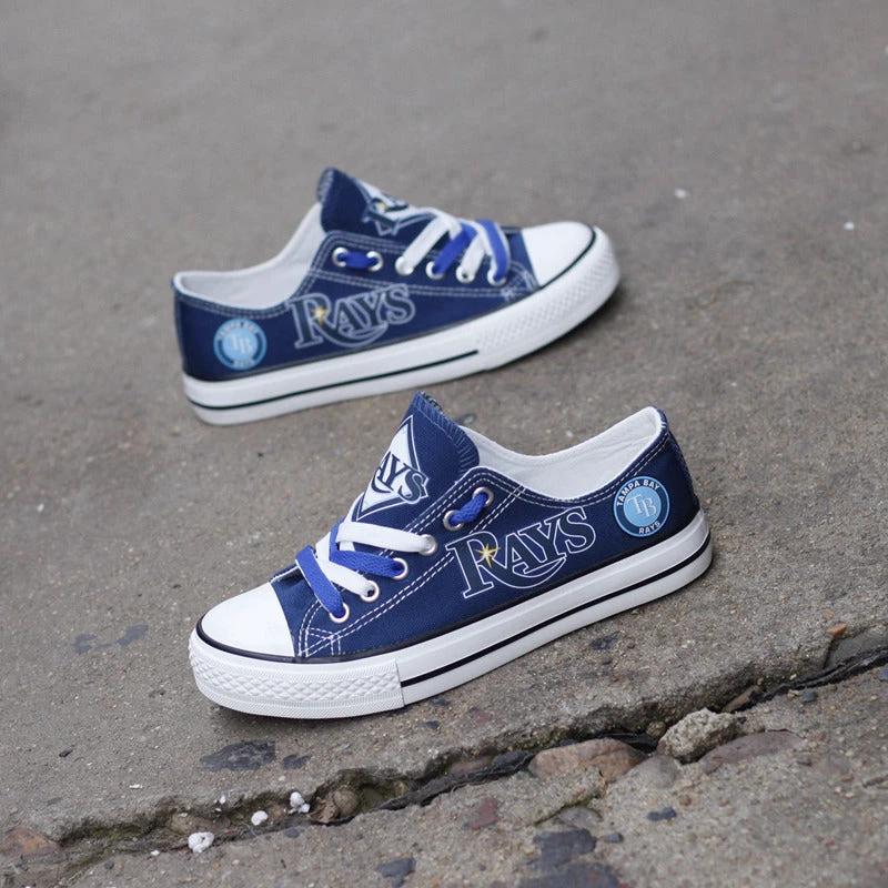 Tampa Bay Rays Limited Print Low Top Canvas Shoes Sport Sneakers For Men Women Fans by Crocs