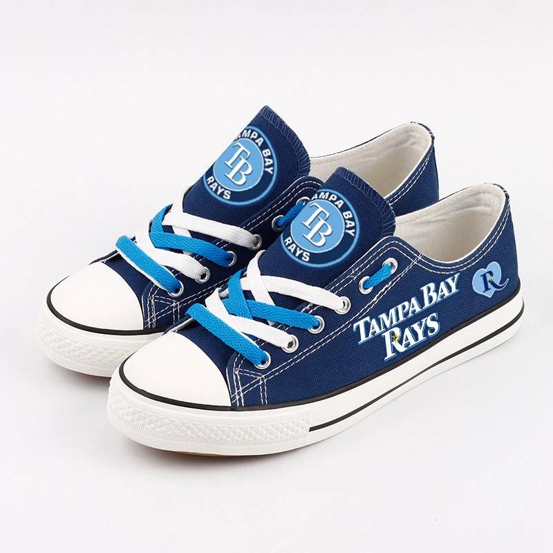 Tampa Bay Rays Limited Print Low Top Canvas Shoes Sport Sneakers For Men Women Fans by Crocs