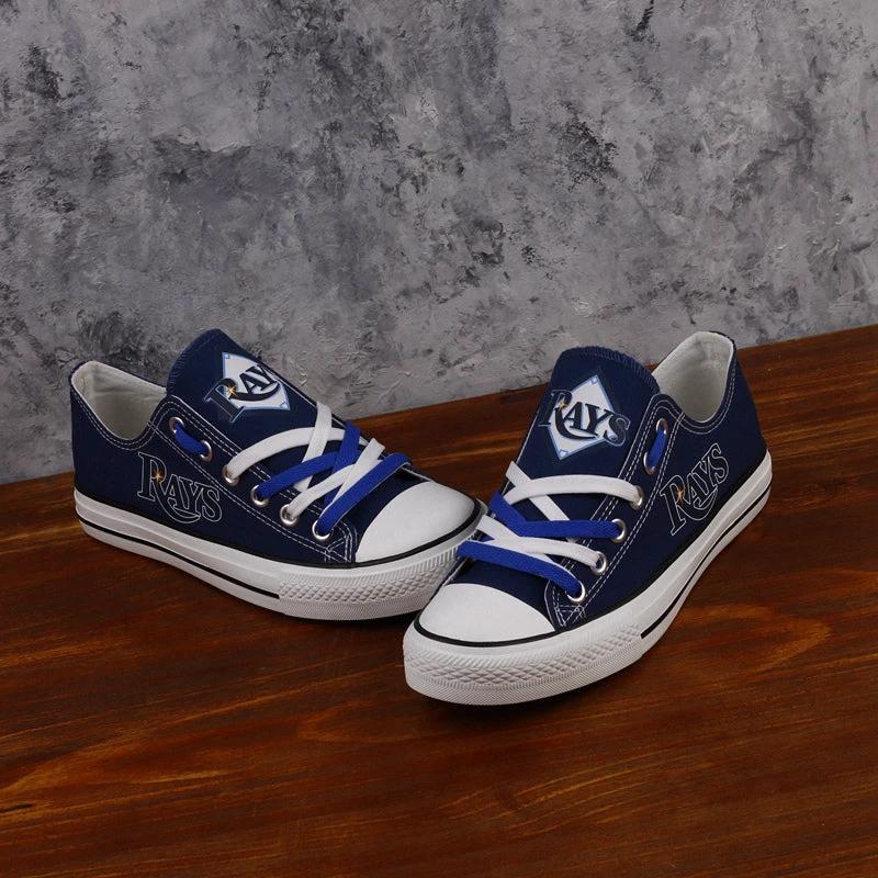 Tampa Bay Rays Limited Print Low Top Canvas Shoes Sport Sneakers For Men Women Fans by Crocs
