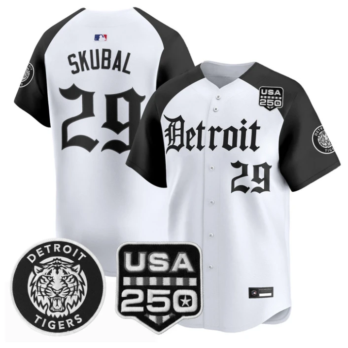 Tarik Skubal Jersey #29 Detroit Tigers Gothic Edition Vapor Stitched by My Store