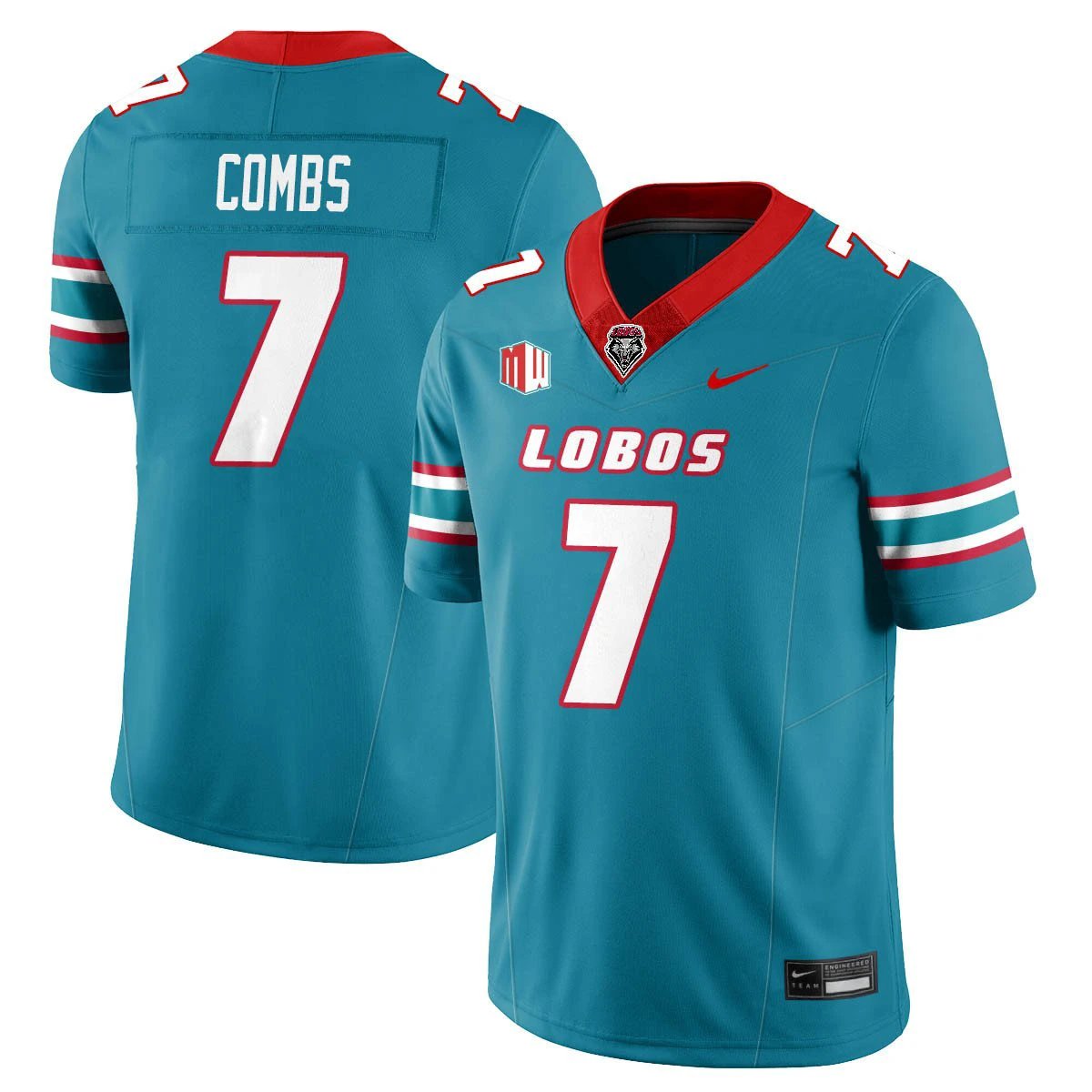 Tavian Combs Jersey #7 UNM Lobo Football 2025 All Stitched by My Store NCAA Football Jerseys