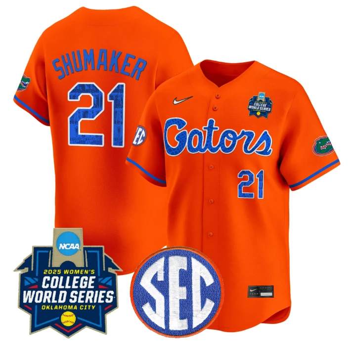 Taylor Shumaker Jersey #21 Florida Gators Softball 2025 World Series Stitched Orange by My Store