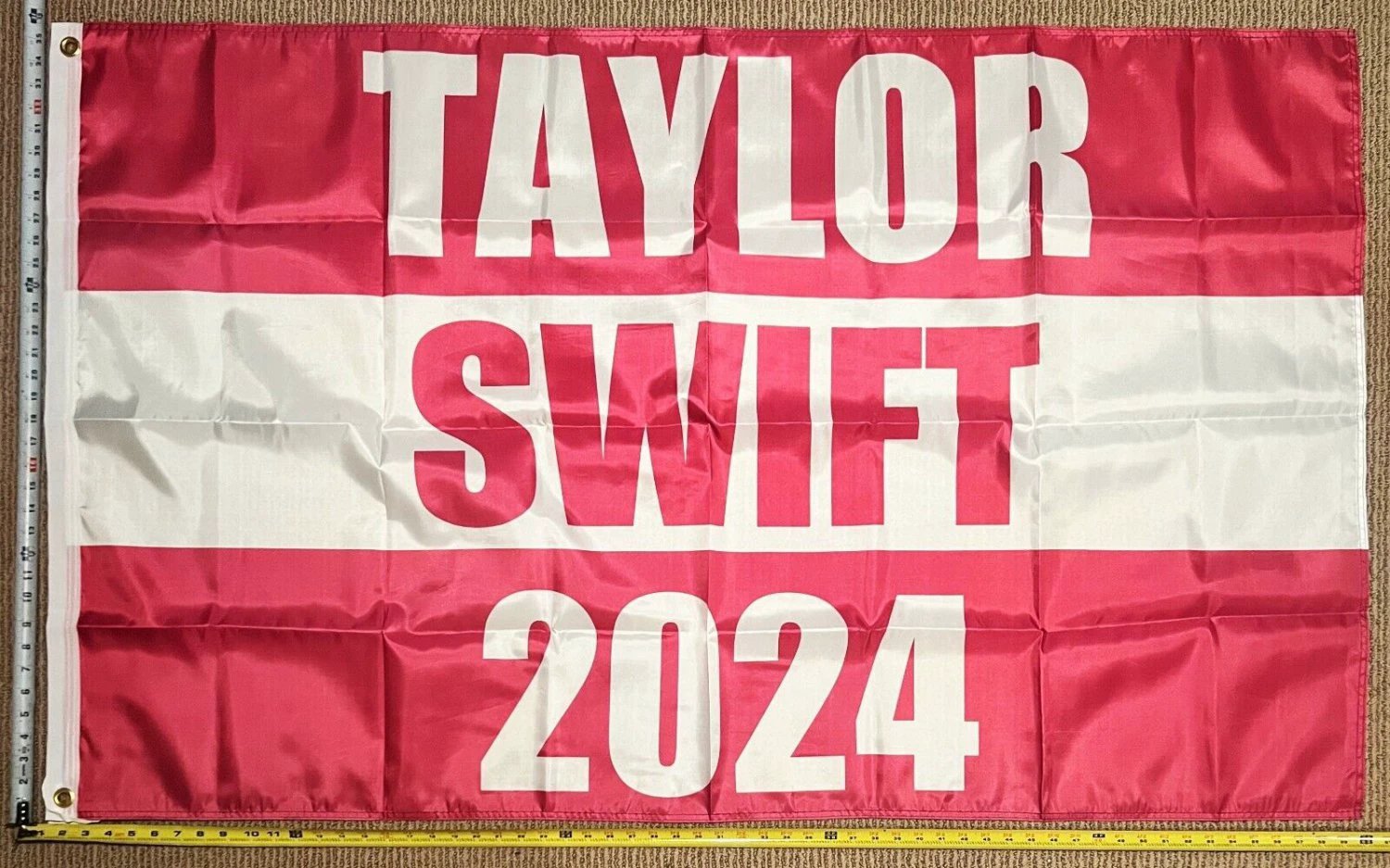 Taylor Swift Flag 2024 Travis Kelce Swifties Dorm Beer Sign USA 3x5ft by flagsjustdoit