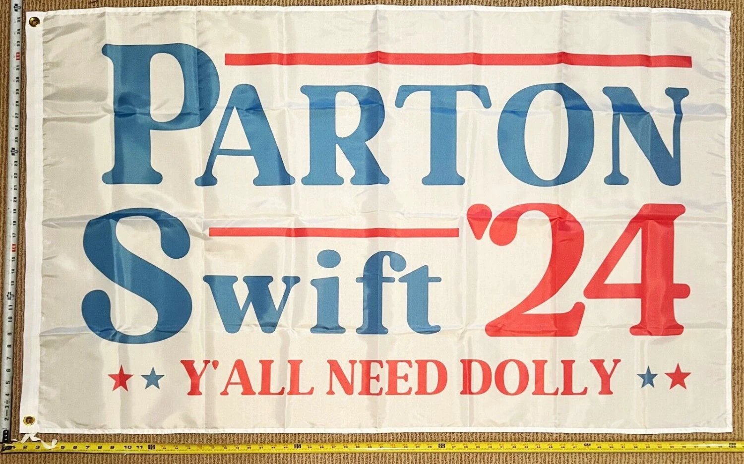 Taylor Swift Flag Parton 24 Kelce Swifties Dorm Beer Sign USA 3x5ft by flagsjustdoit