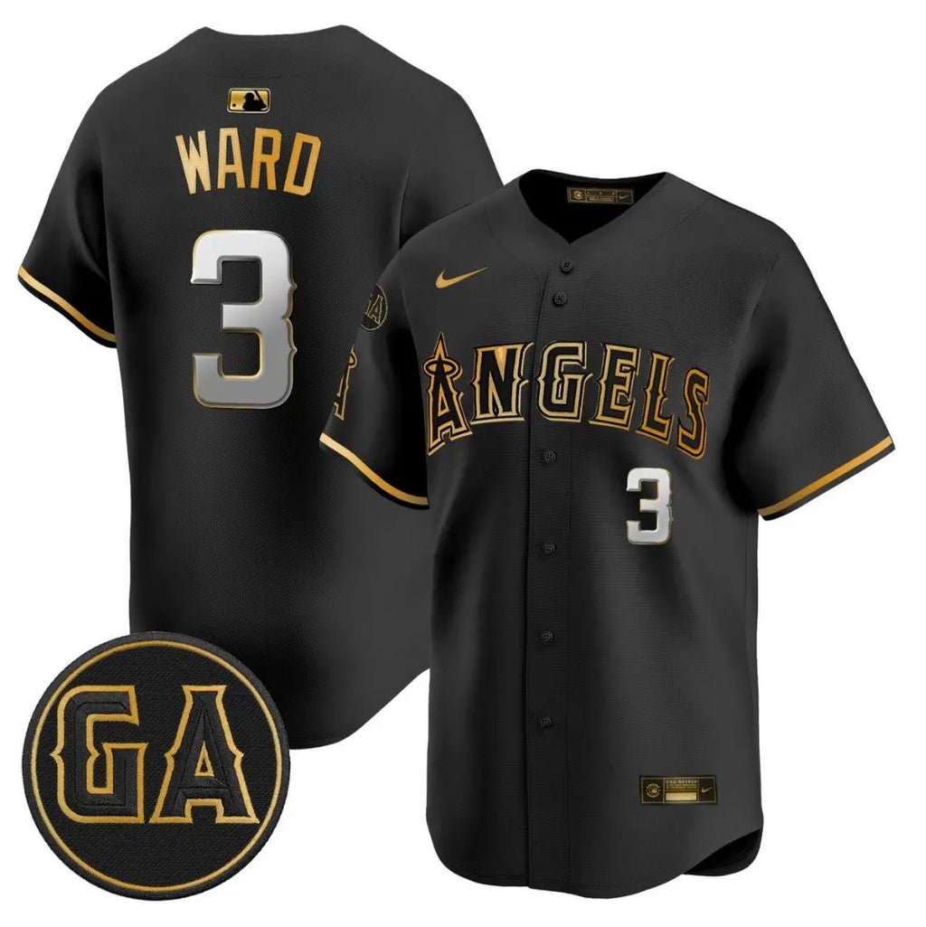 Taylor Ward Jersey #3 Angels Garret Anderson Tribute Premier Stitched by My Store