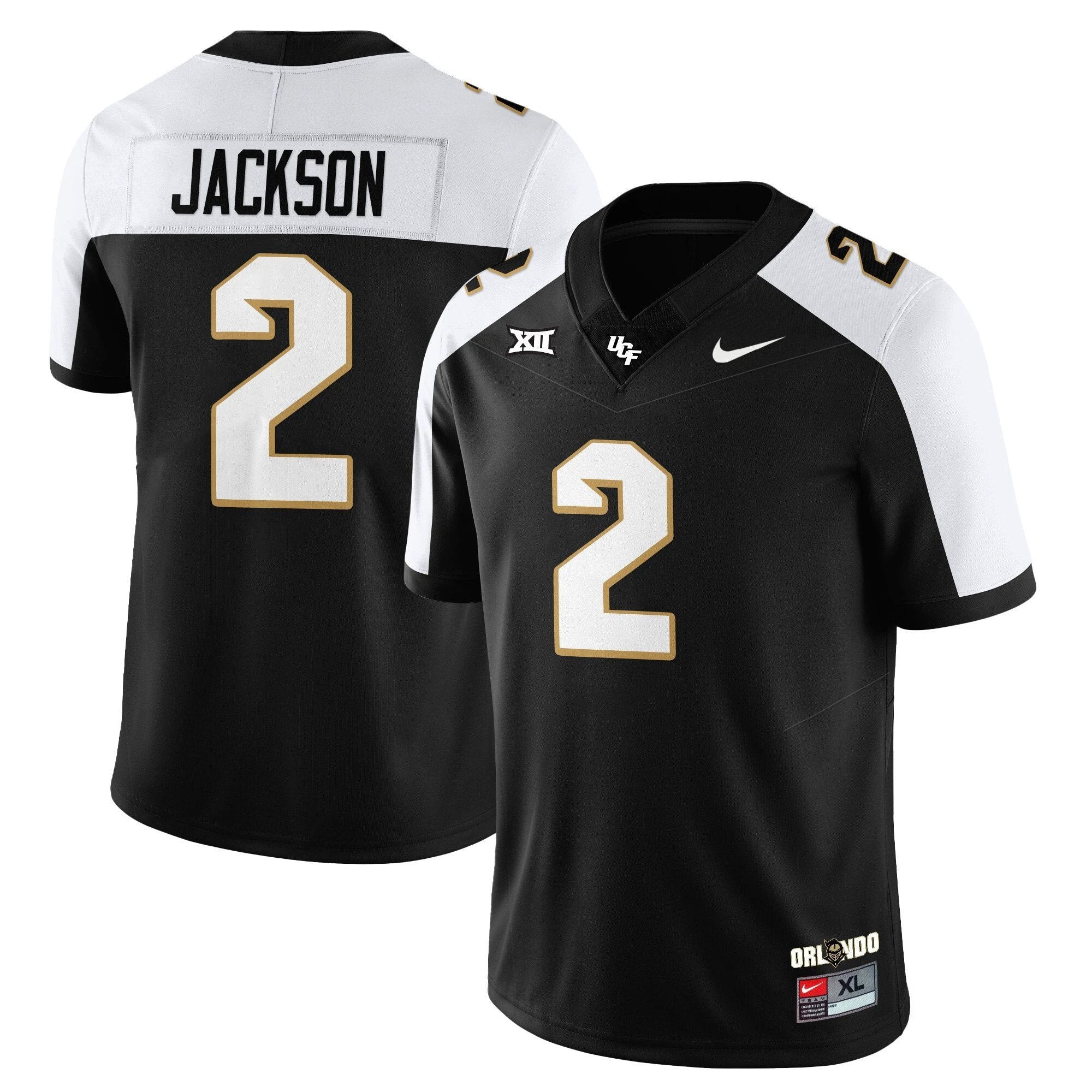 Tayven Jackson Jersey #2 UCF Football 2025 Core Uniforms Stitched Alternate by NCAA Football Jersey