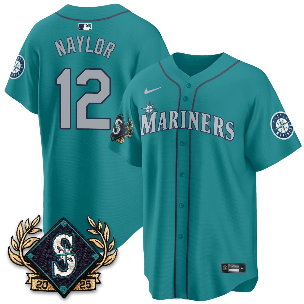 Seattle Mariners 2025 Series Champions Jersey - All Stitched by Seattle Mariners