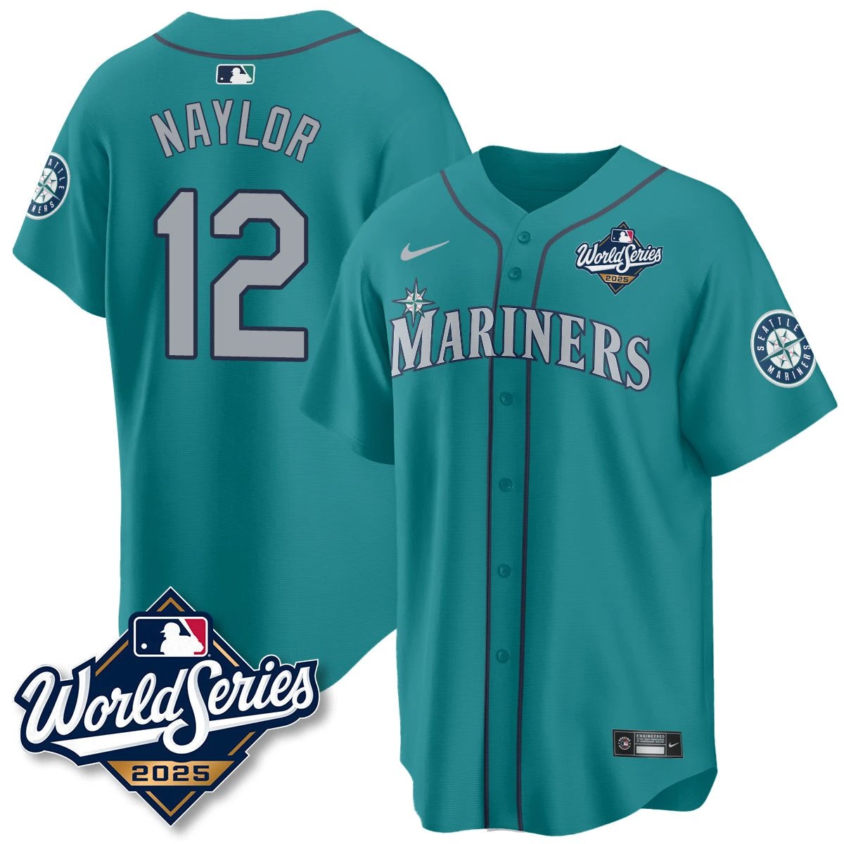 Seattle Mariners 2025 World Series Jersey - All Stitched by Seattle Mariners