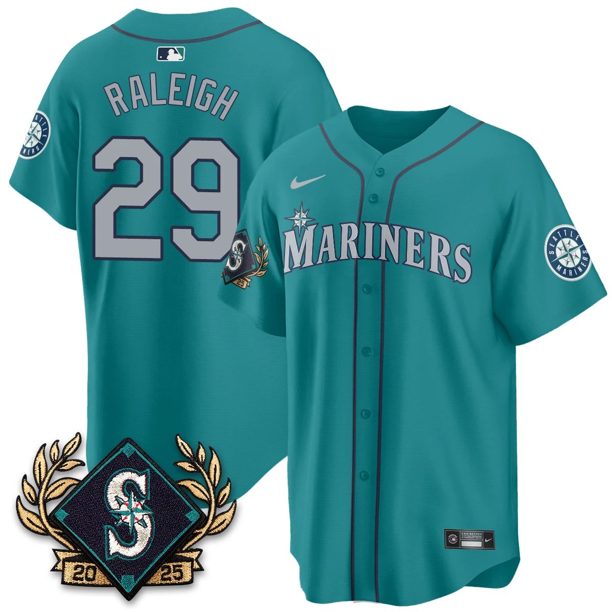 Seattle Mariners 2025 Series Champions Jersey - All Stitched by Seattle Mariners