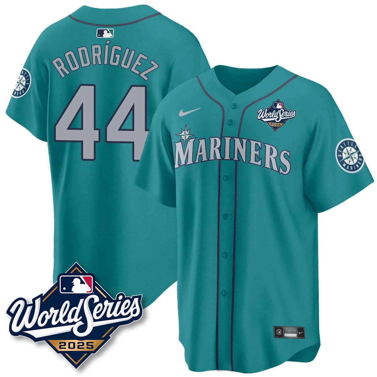 Seattle Mariners 2025 World Series Jersey - All Stitched by Seattle Mariners
